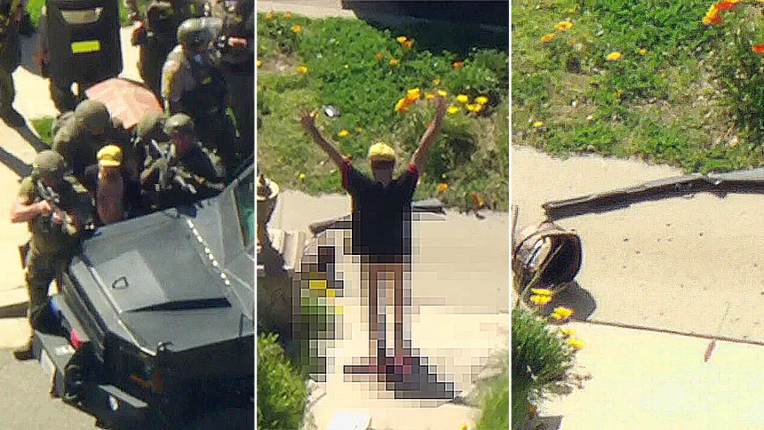 lasd standoff california pantless man