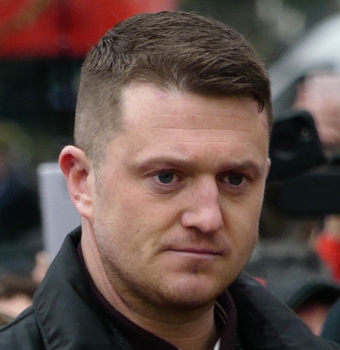 Tommy Robinson Heathrow Airport